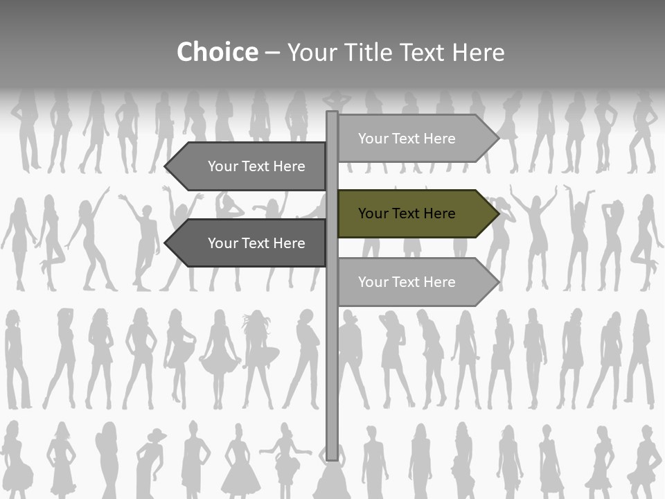 Vectors Sexy Fashion PowerPoint Template