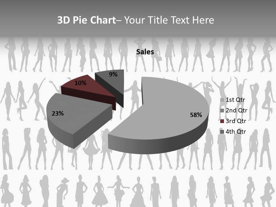 Vectors Sexy Fashion PowerPoint Template