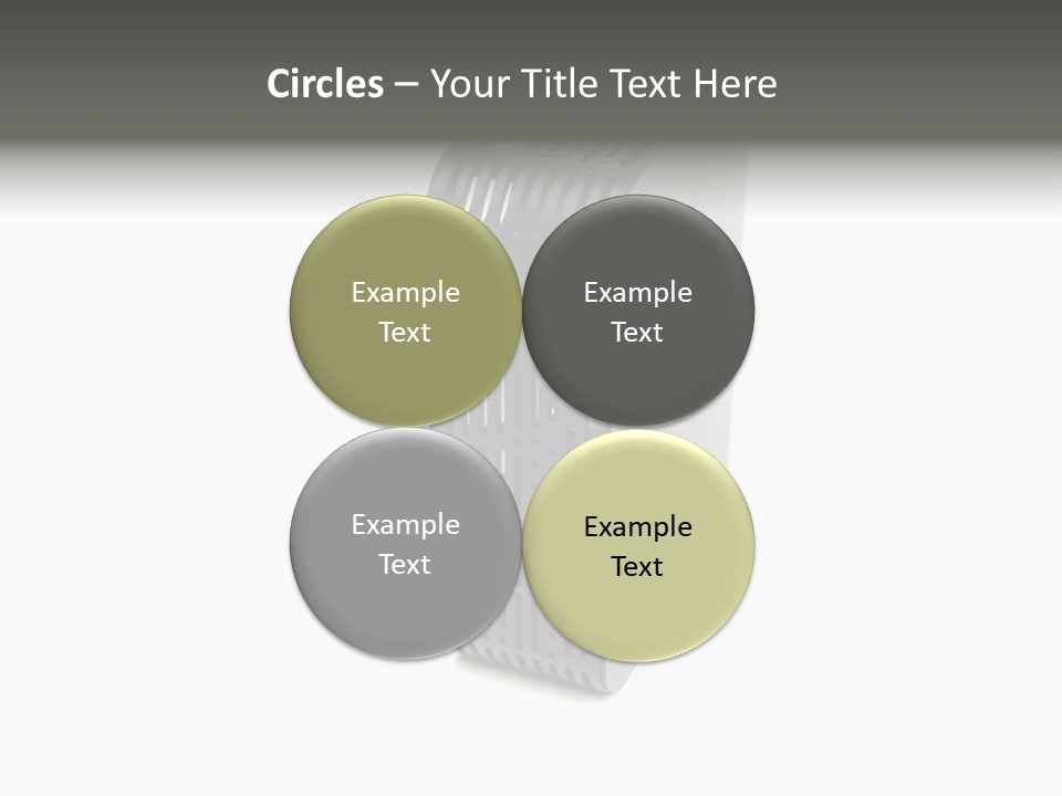 A Desktop Computer With A White Background PowerPoint Template