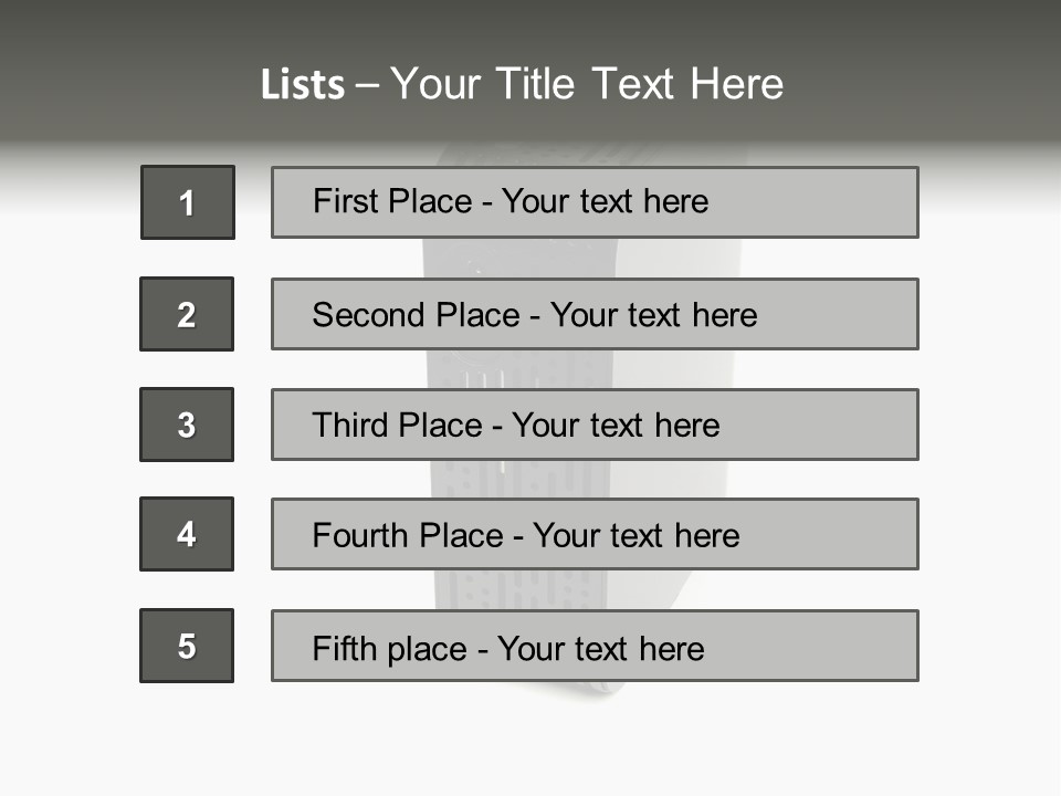 A Desktop Computer With A White Background PowerPoint Template