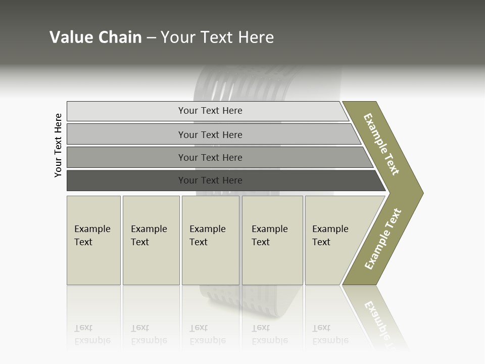 A Desktop Computer With A White Background PowerPoint Template