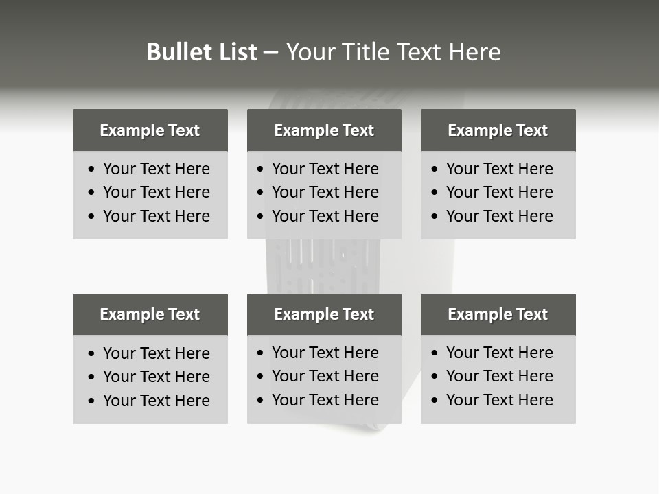 A Desktop Computer With A White Background PowerPoint Template