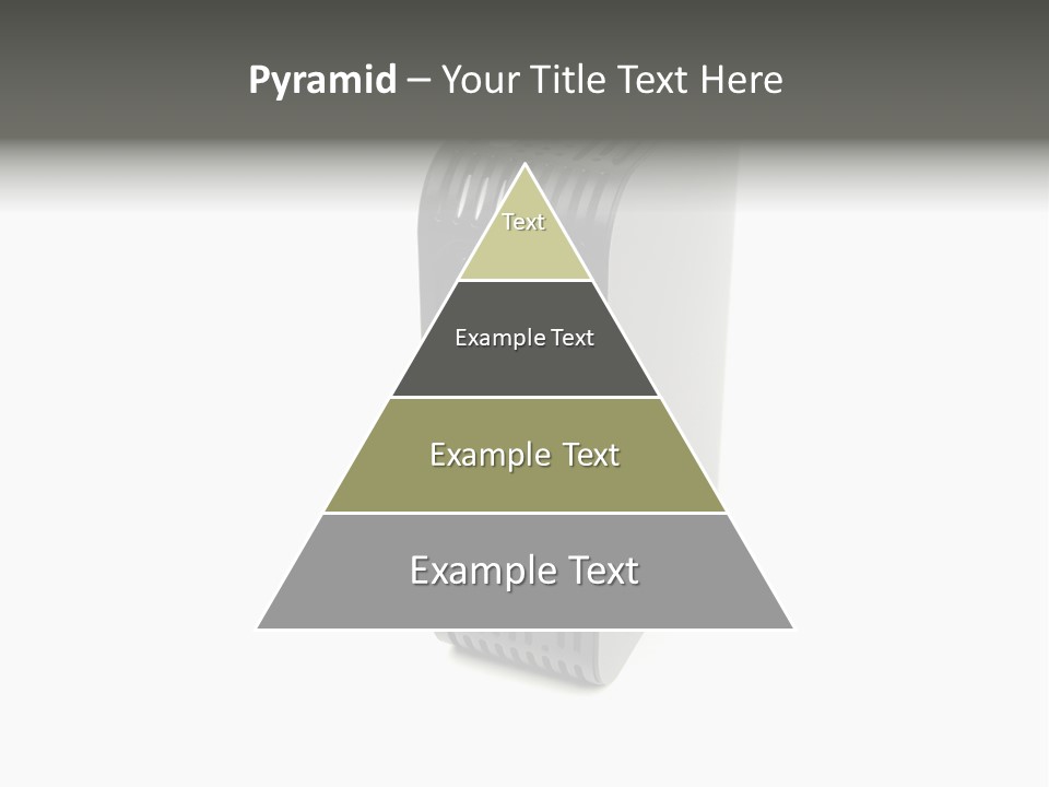 A Desktop Computer With A White Background PowerPoint Template