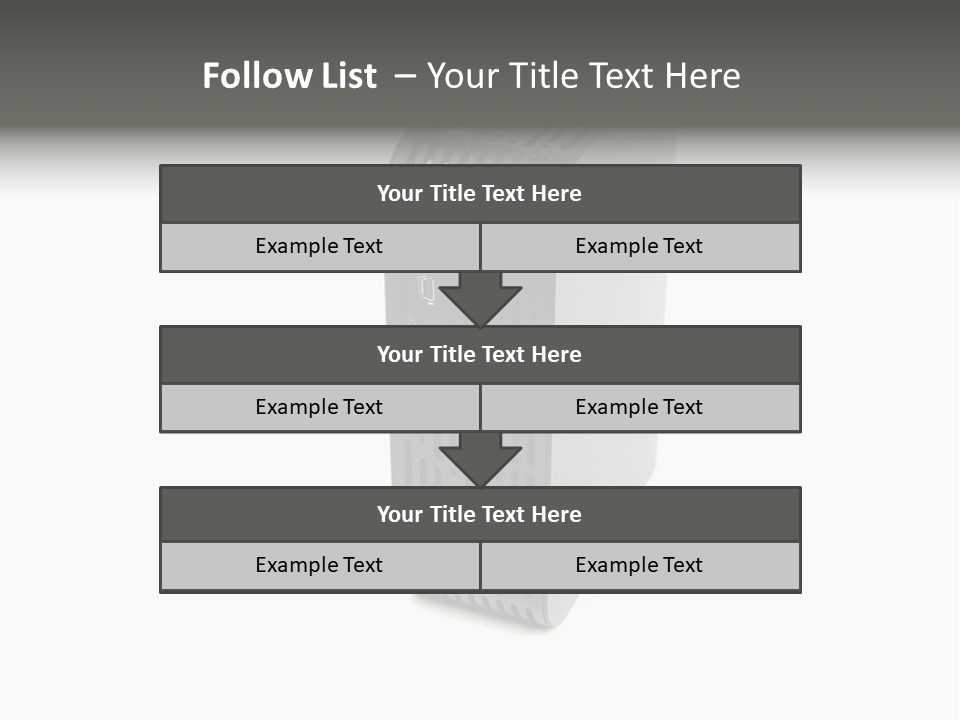 A Desktop Computer With A White Background PowerPoint Template
