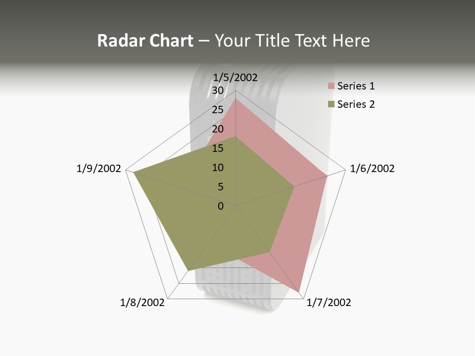 A Desktop Computer With A White Background PowerPoint Template