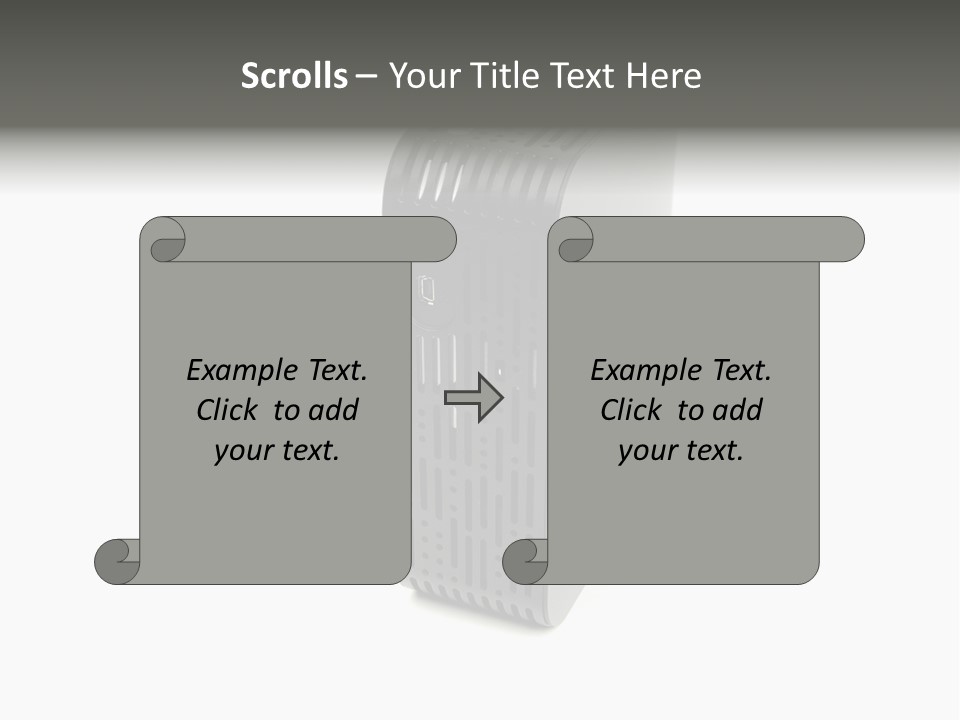 A Desktop Computer With A White Background PowerPoint Template