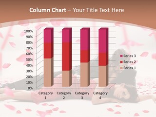 A Man And Woman Laying On A Bed Of Petals PowerPoint Template
