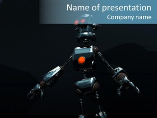 Laugh Mech Machine PowerPoint Template