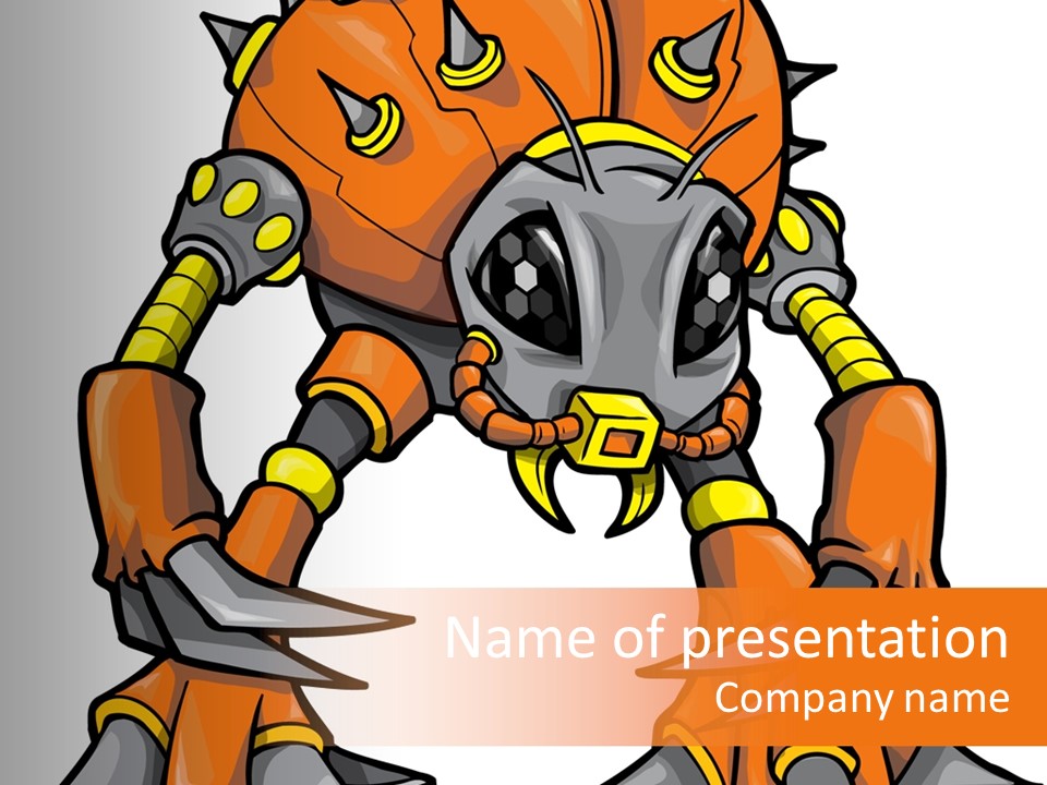 Machine Clipart Illustration PowerPoint Template