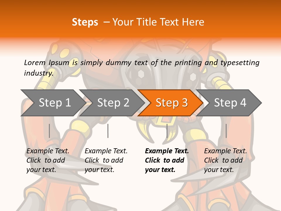 Machine Clipart Illustration PowerPoint Template