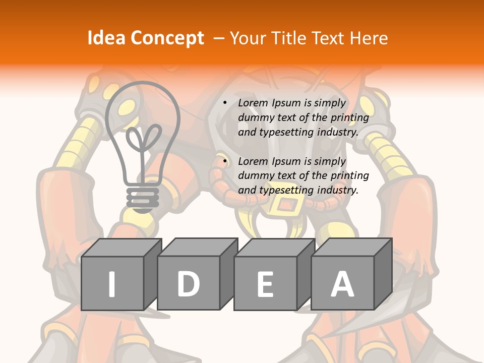 Machine Clipart Illustration PowerPoint Template