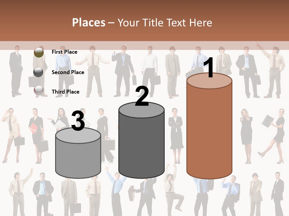 University Employer Girl PowerPoint Template