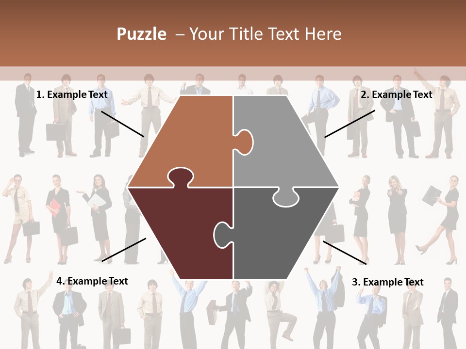 University Employer Girl PowerPoint Template