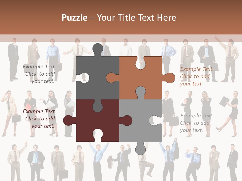 University Employer Girl PowerPoint Template