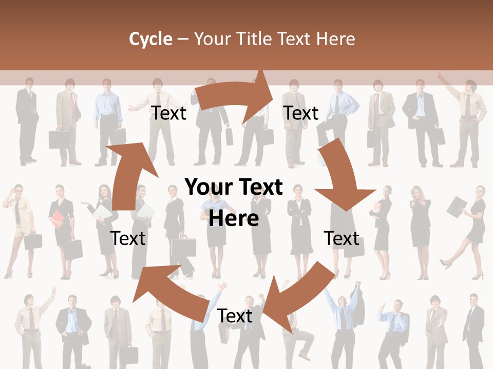 University Employer Girl PowerPoint Template