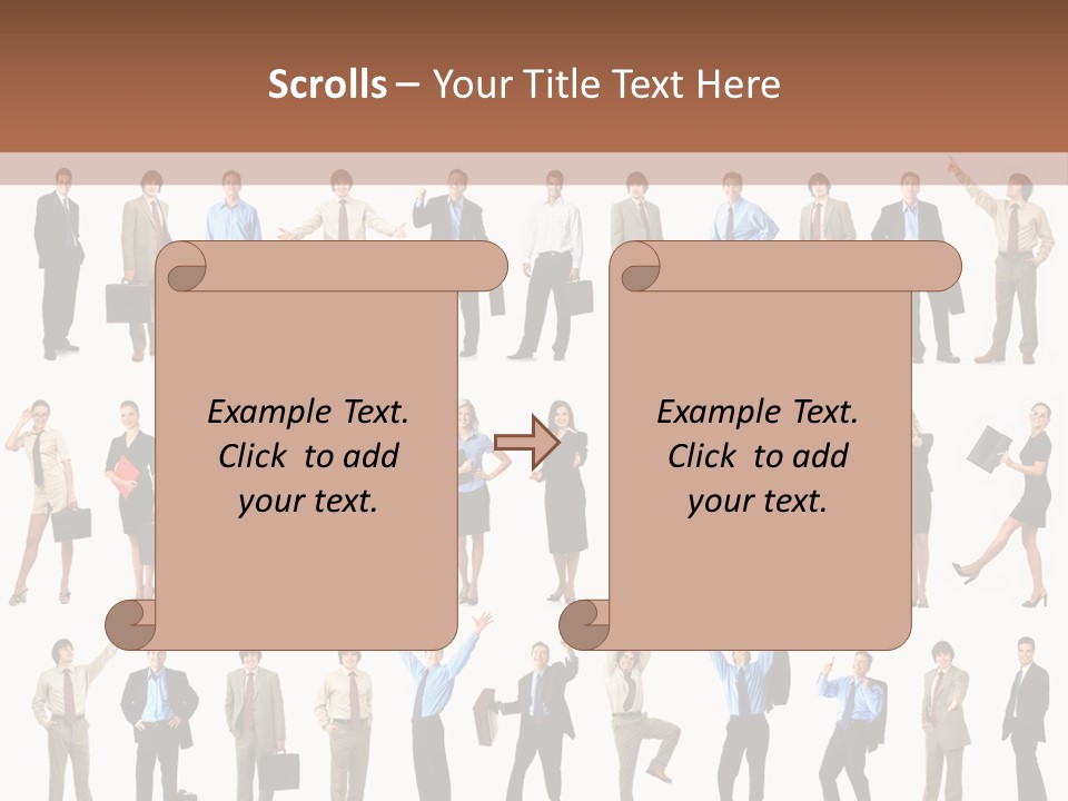 University Employer Girl PowerPoint Template
