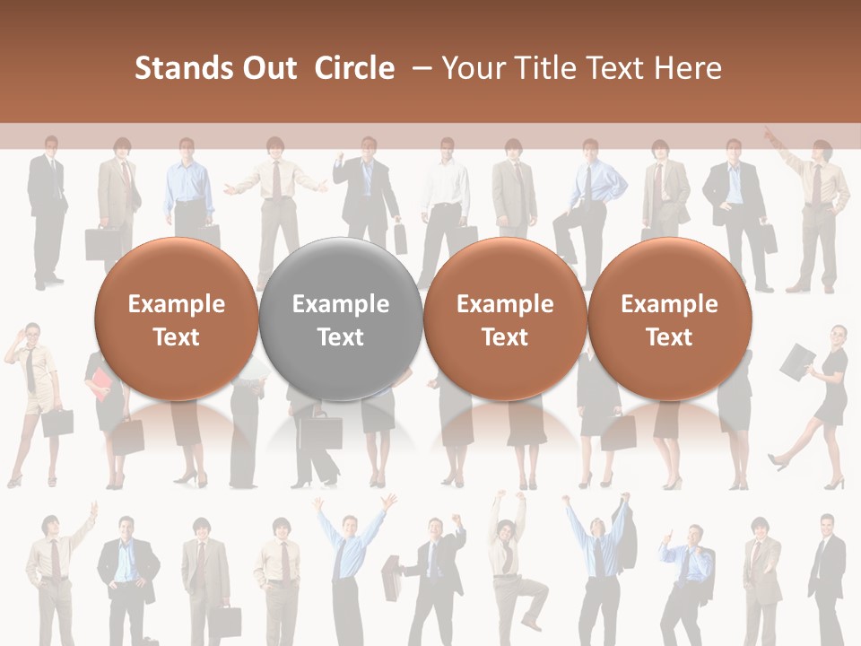 University Employer Girl PowerPoint Template