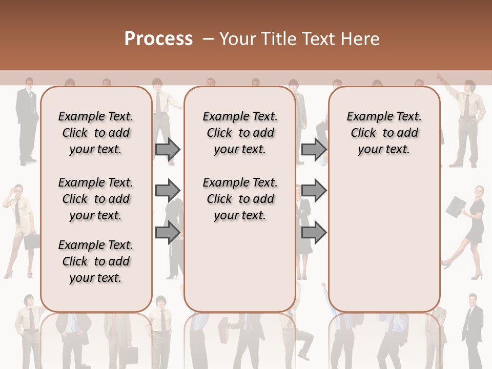 University Employer Girl PowerPoint Template