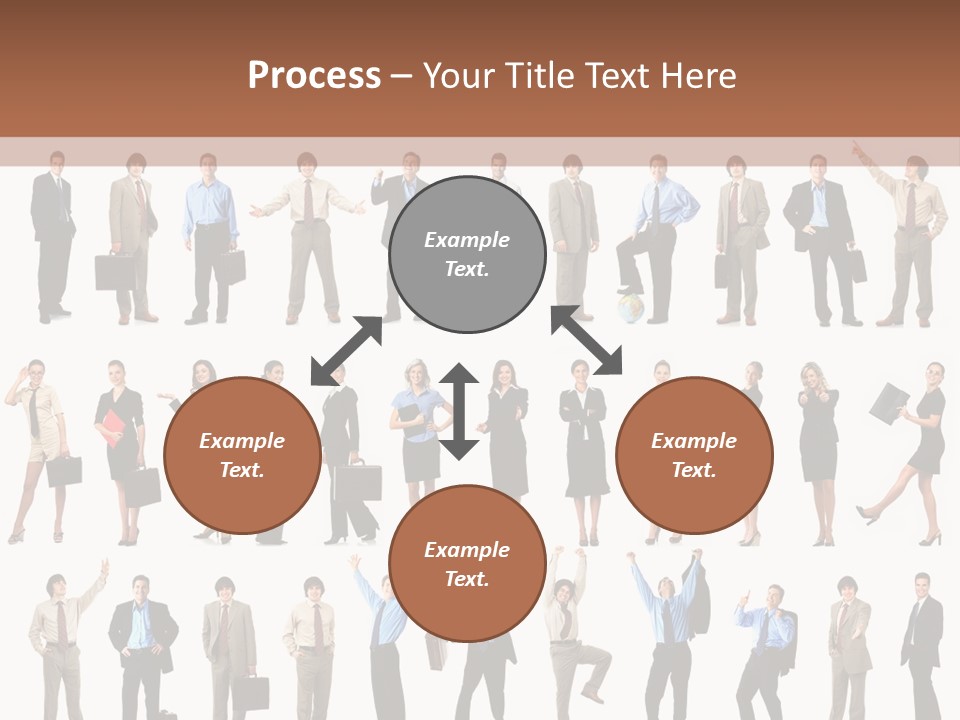 University Employer Girl PowerPoint Template