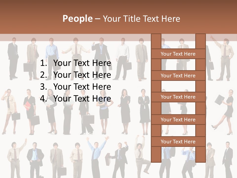 University Employer Girl PowerPoint Template