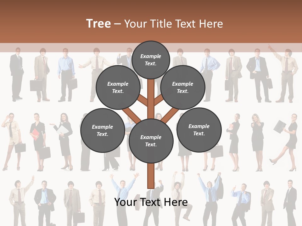 University Employer Girl PowerPoint Template