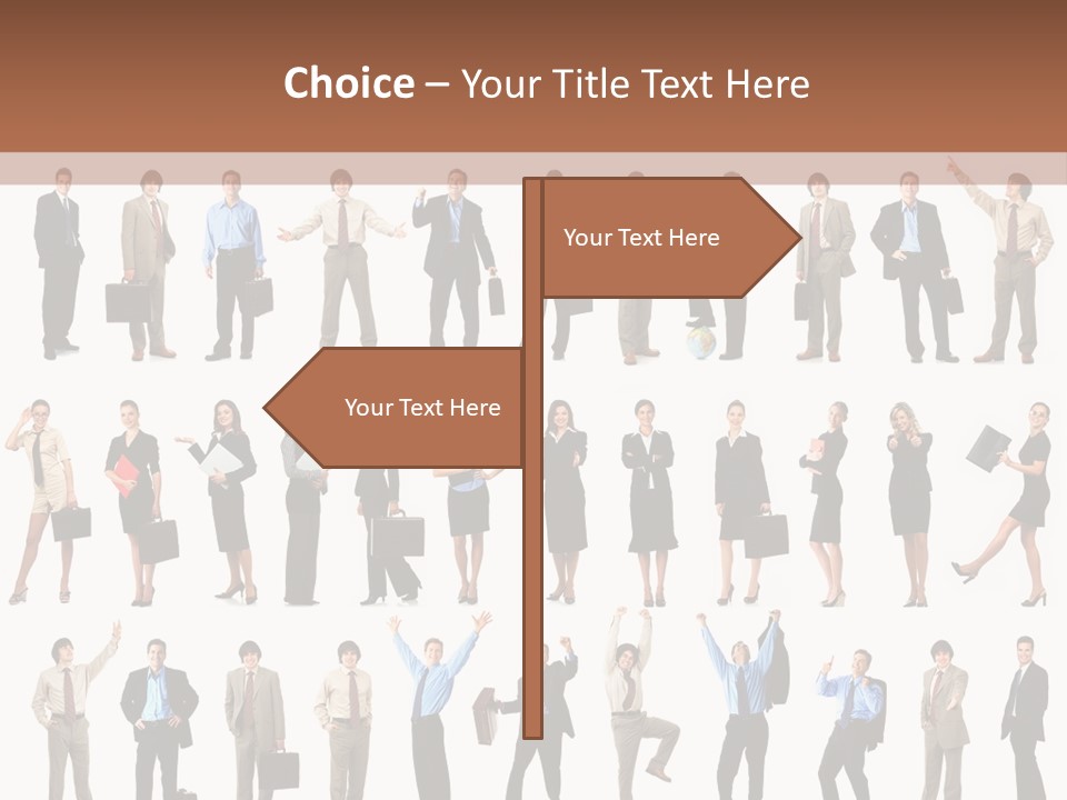 University Employer Girl PowerPoint Template