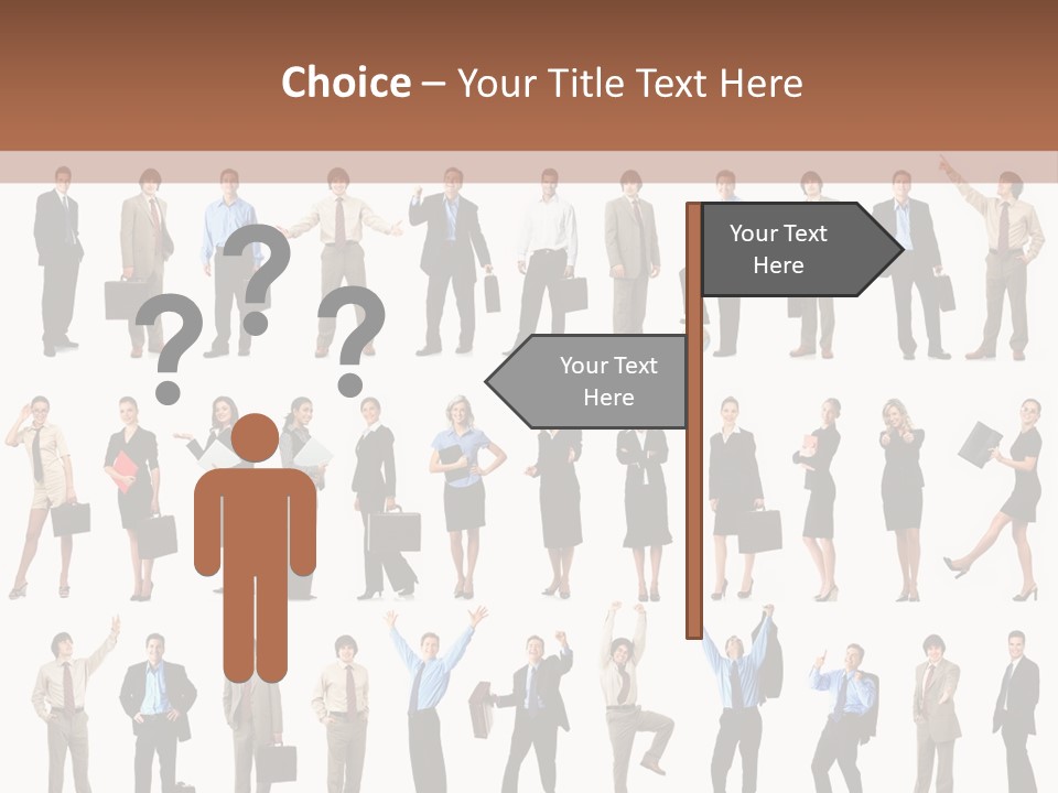 University Employer Girl PowerPoint Template