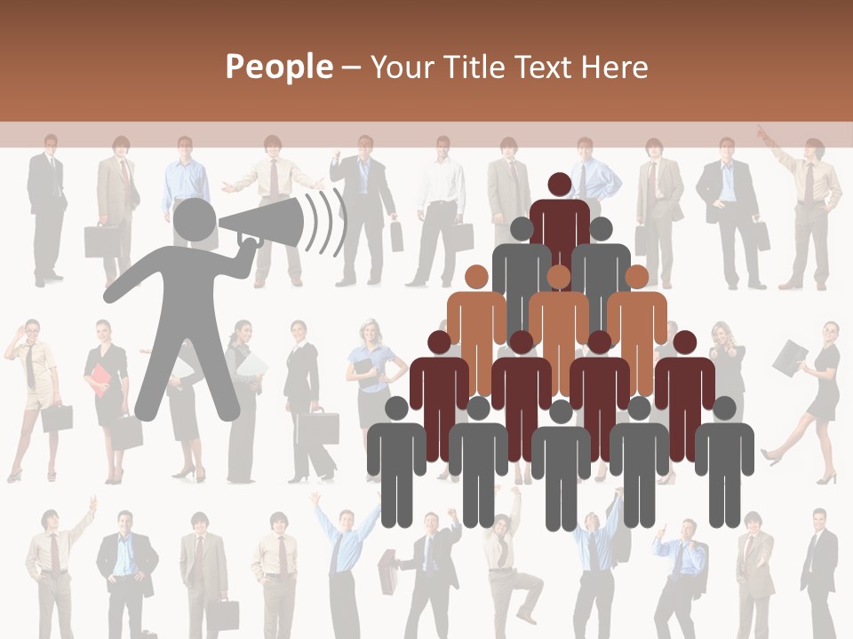 University Employer Girl PowerPoint Template