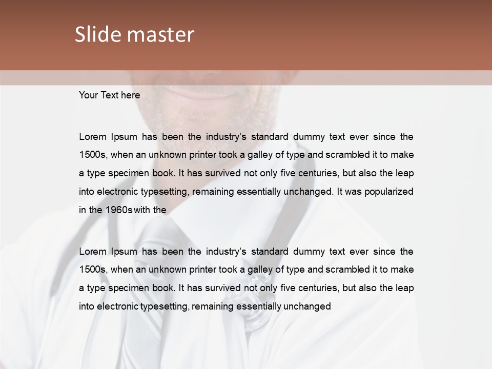 Rendering Isolated Modern PowerPoint Template