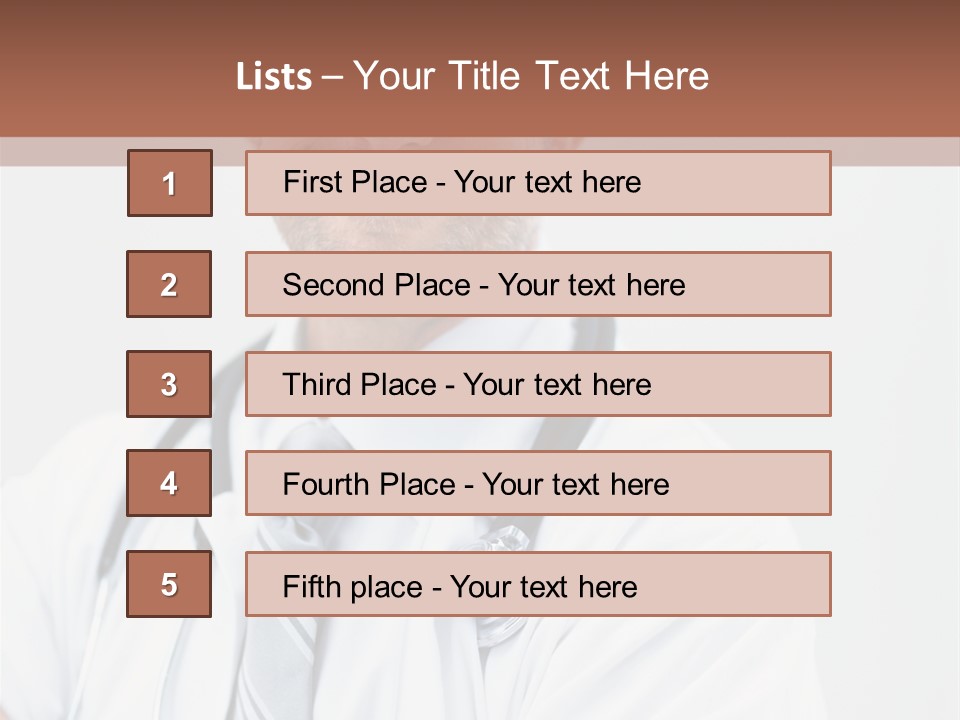 Rendering Isolated Modern PowerPoint Template