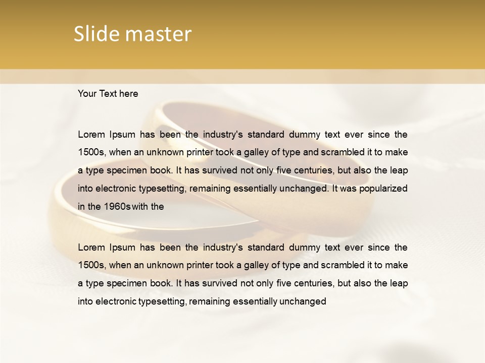 Marriage Together Elegance PowerPoint Template