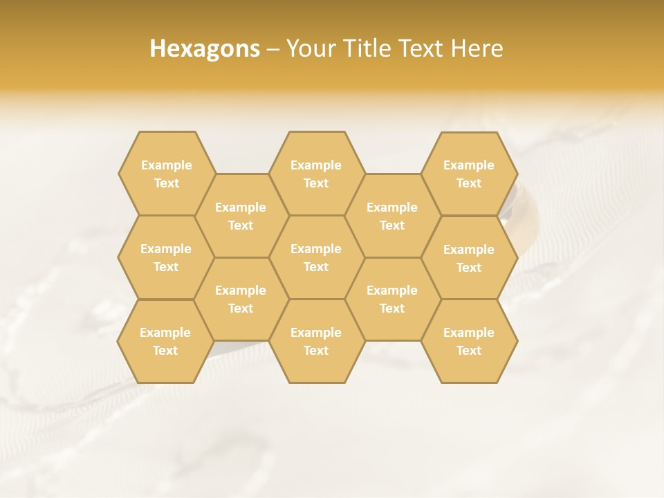 Two Gold Wedding Rings On A White Background PowerPoint Template