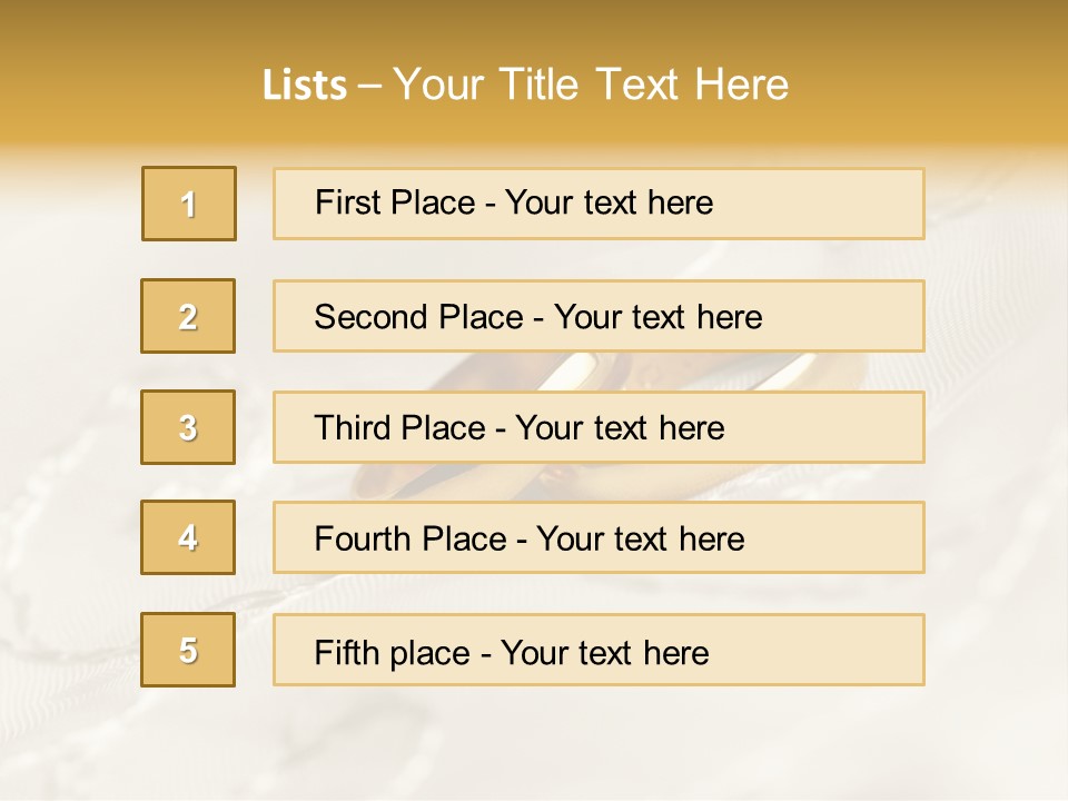 Two Gold Wedding Rings On A White Background PowerPoint Template