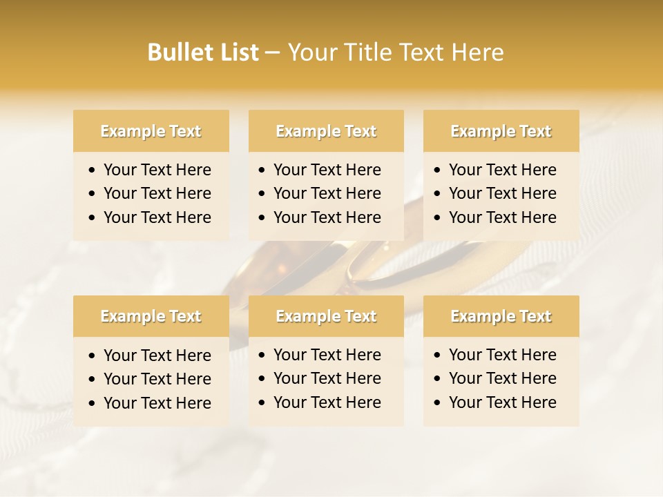 Two Gold Wedding Rings On A White Background PowerPoint Template