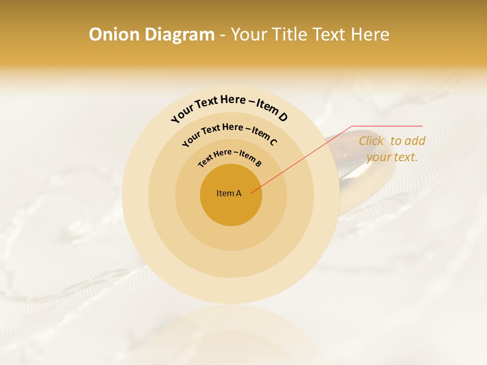 Two Gold Wedding Rings On A White Background PowerPoint Template