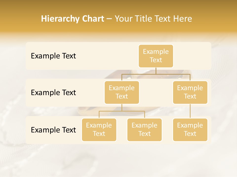 Two Gold Wedding Rings On A White Background PowerPoint Template