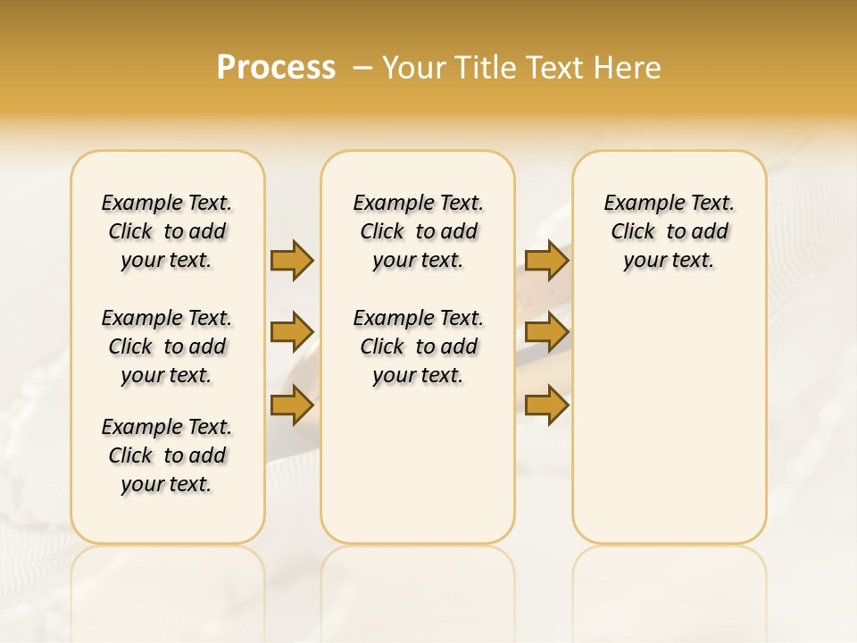 Two Gold Wedding Rings On A White Background PowerPoint Template