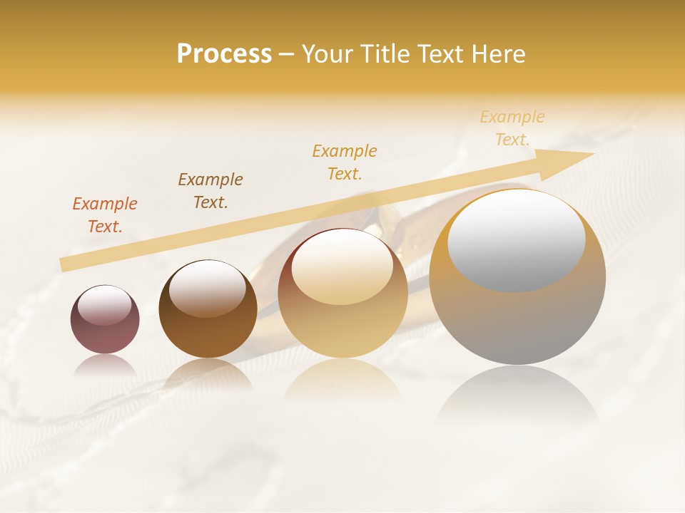 Two Gold Wedding Rings On A White Background PowerPoint Template