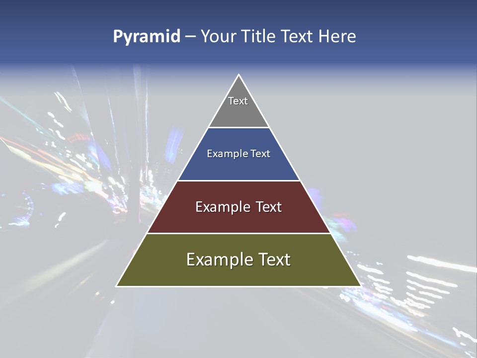 A View Of A City At Night From A Moving Vehicle PowerPoint Template