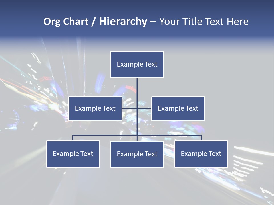 A View Of A City At Night From A Moving Vehicle PowerPoint Template