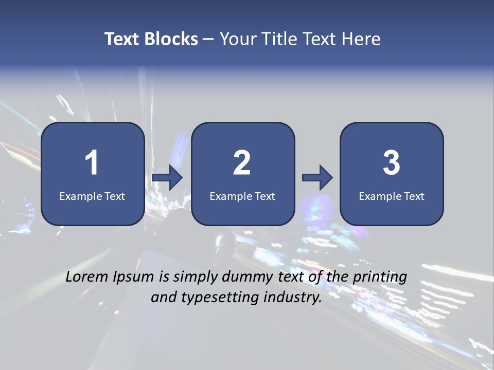 A View Of A City At Night From A Moving Vehicle PowerPoint Template