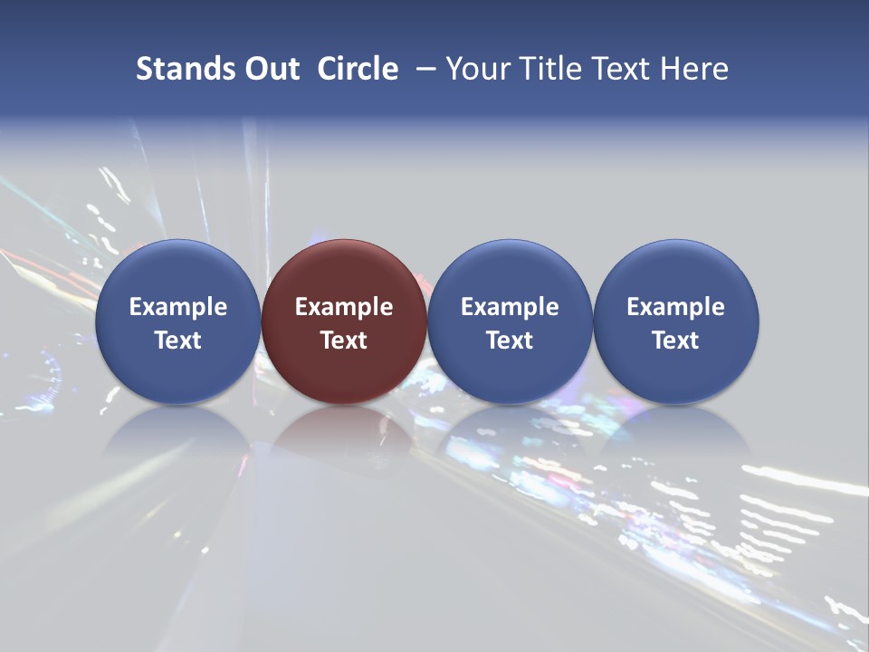 A View Of A City At Night From A Moving Vehicle PowerPoint Template