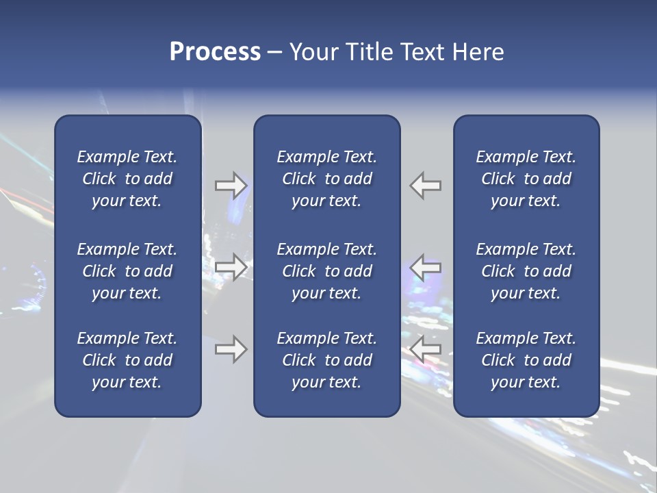 A View Of A City At Night From A Moving Vehicle PowerPoint Template