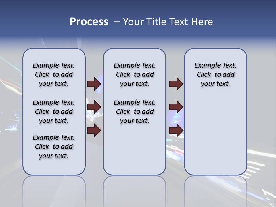 A View Of A City At Night From A Moving Vehicle PowerPoint Template