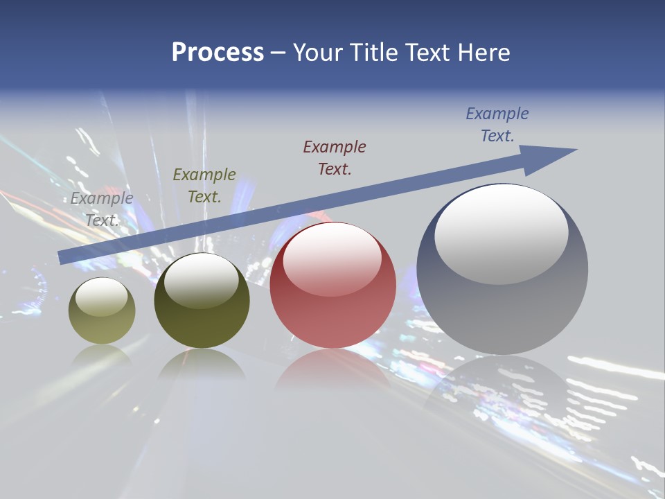 A View Of A City At Night From A Moving Vehicle PowerPoint Template