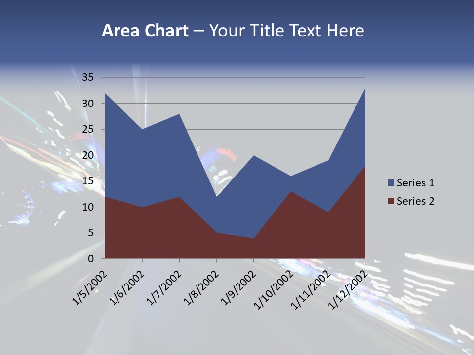 A View Of A City At Night From A Moving Vehicle PowerPoint Template