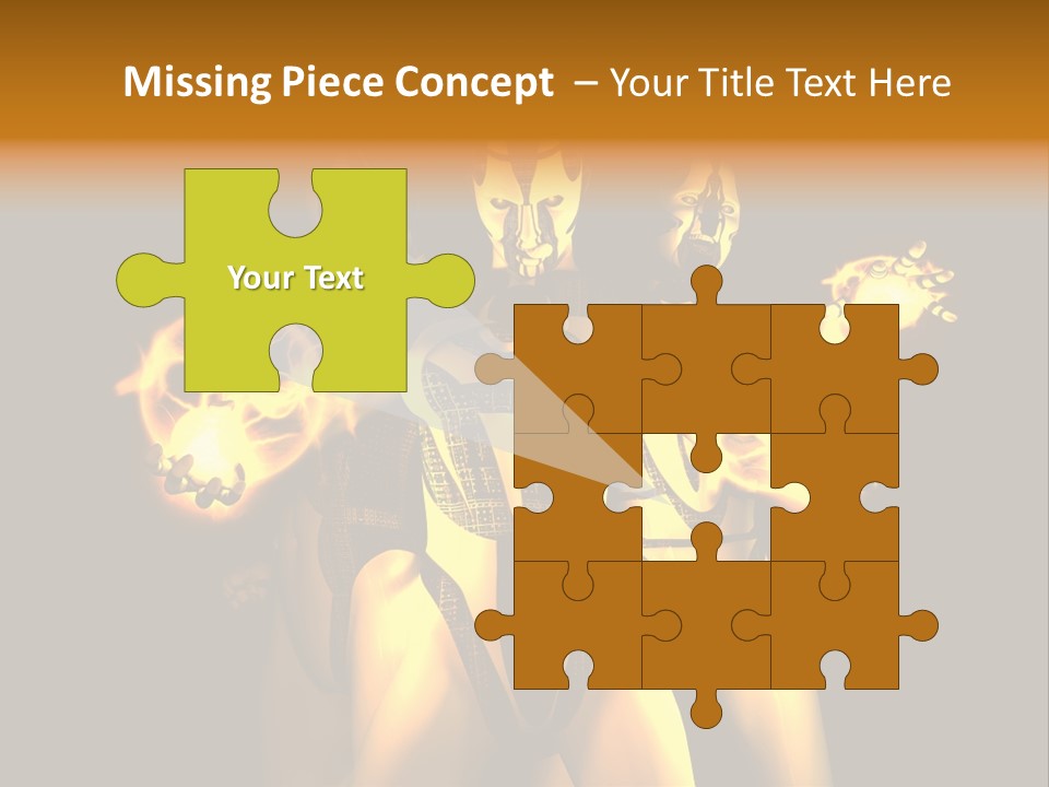 Rendering Isolated Modern PowerPoint Template