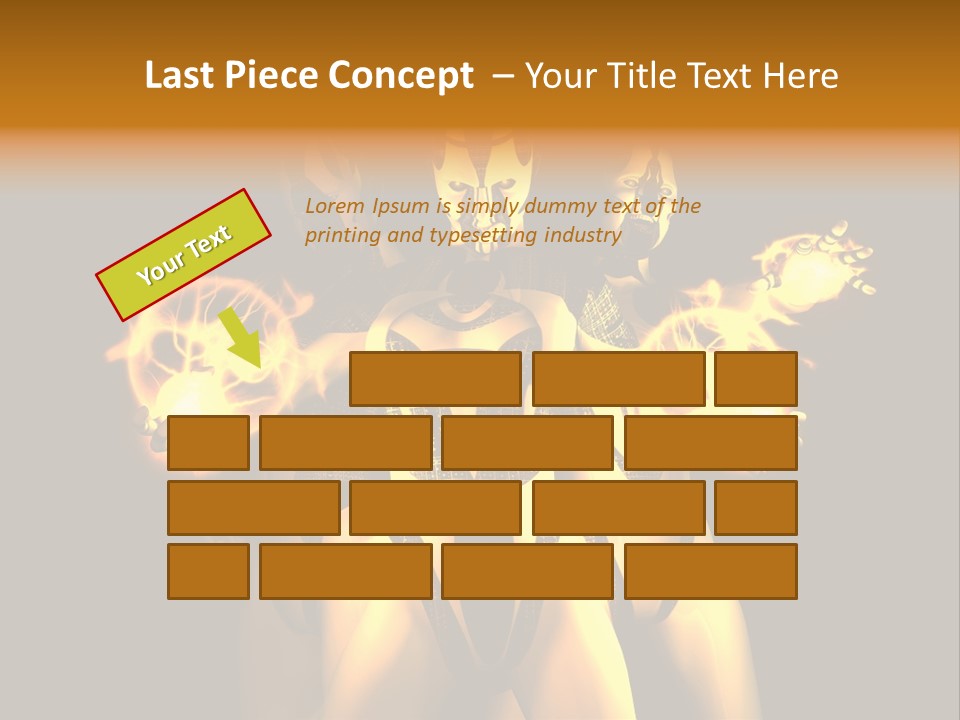 Rendering Isolated Modern PowerPoint Template