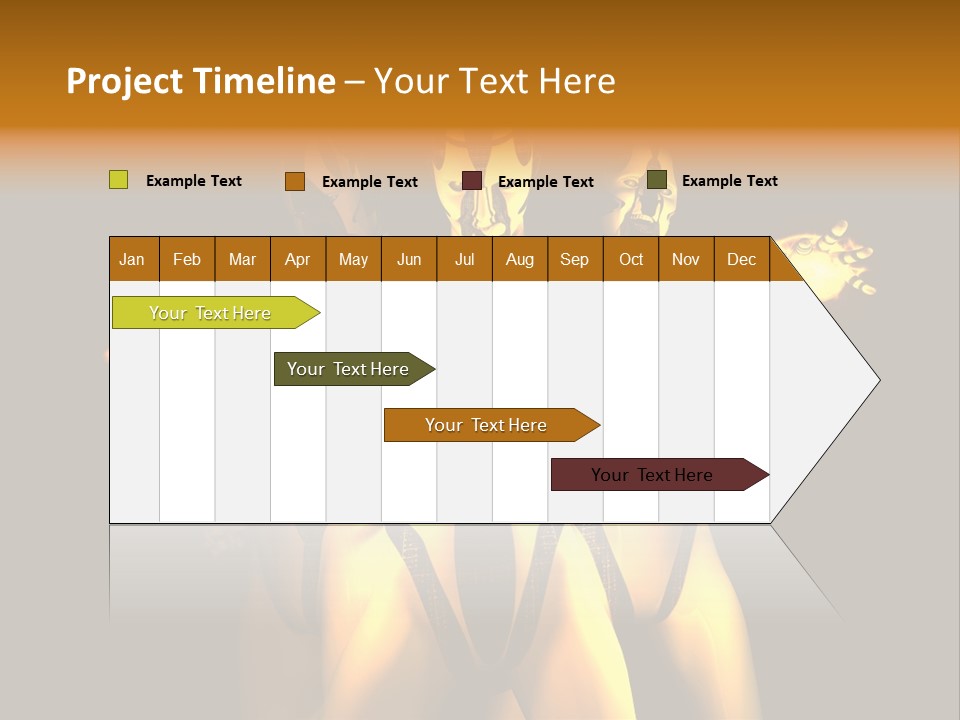 Rendering Isolated Modern PowerPoint Template