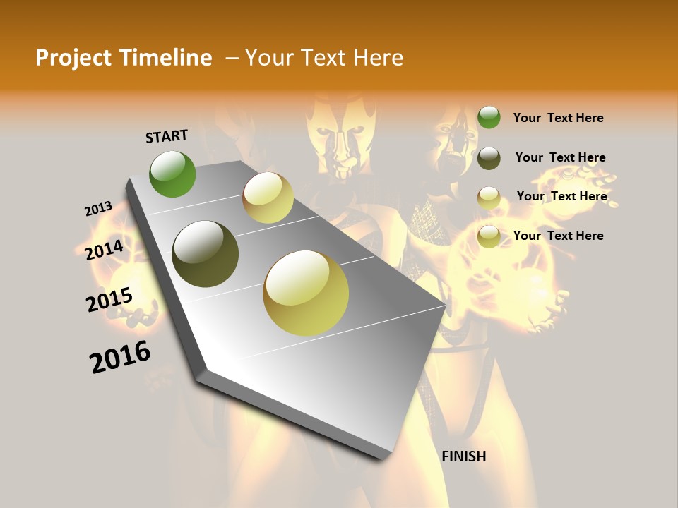 Rendering Isolated Modern PowerPoint Template
